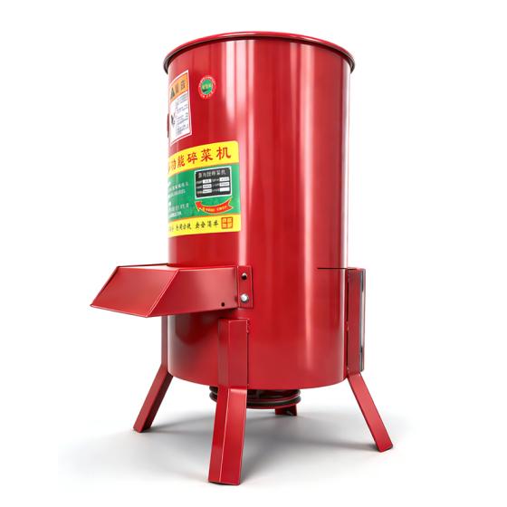 Red bucket vegetable chopper