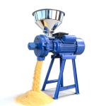 Wet and dry grinder with steel mill and plastic handle