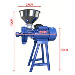 Wet and dry grinder with steel mill and plastic handle